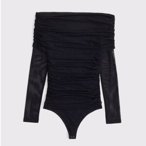 COPY - A&F Mesh Off-the-shoulder bodysuit